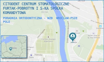 PORADNIA ORTODONTYCZNA - WZB - CITODENT CENTRUM STOMATOLOGICZNE FURTAK-POBROTYN I S-KA SPÓŁKA KOMANDYTOWA - UL. WOJCIECHA Z BRUDZEWA 10,  WROCŁAW-PSIE POLE