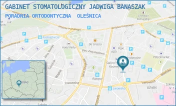 PORADNIA ORTODONTYCZNA - GABINET STOMATOLOGICZNY JADWIGA BANASZAK - UL. JANA KOCHANOWSKIEGO 54,  OLEŚNICA