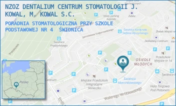 PORADNIA STOMATOLOGICZNA PRZY SZKOLE PODSTAWOWEJ NR 4 - NZOZ DENTALIUM CENTRUM STOMATOLOGII SPÓŁKA Z OGRANICZONĄ ODPOWIEDZIALNOŚCIĄ - UL. KAROLA MARCINKOWSKIEGO 4/6,  ŚWIDNICA