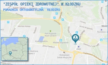 PORADNIA ORTODONTYCZNA - "ZESPÓŁ OPIEKI ZDROWOTNEJ" W KŁODZKU - UL. WOJSKA POLSKIEGO 16,  KŁODZKO