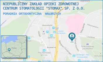 PORADNIA ORTODONTYCZNA - NIEPUBLICZNY ZAKŁAD OPIEKI ZDROWOTNEJ CENTRUM STOMATOLOGII "STOMAX" SP. Z O.O. - UL. ANDRZEJA SZMIDTA 15,  WAŁBRZYCH