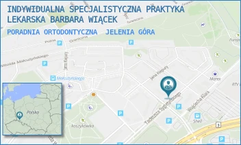 PORADNIA ORTODONTYCZNA - INDYWIDUALNA SPECJALISTYCZNA PRAKTYKA LEKARSKA BARBARA WIĄCEK - UL. TADEUSZA SYGIETYŃSKIEGO 15,  JELENIA GÓRA