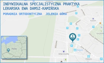 PORADNIA ORTODONTYCZNA - INDYWIDUALNA SPECJALISTYCZNA PRAKTYKA LEKARSKA EWA DAMSZ-KAMIŃSKA - UL. JANA KIEPURY 23A,  JELENIA GÓRA