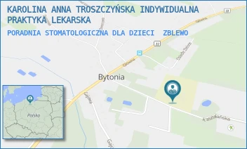 PORADNIA STOMATOLOGICZNA DLA DZIECI - KAROLINA ANNA TROSZCZYŃSKA INDYWIDUALNA PRAKTYKA LEKARSKA - UL. KASZTELAŃSKA 3,  ZBLEWO
