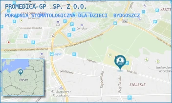 PORADNIA STOMATOLOGICZNA DLA DZIECI - PROMEDICA-GP  SP. Z O.O. - SIELSKA 34,  BYDGOSZCZ