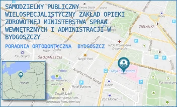 PORADNIA ORTODONTYCZNA - SAMODZIELNY PUBLICZNY WIELOSPECJALISTYCZNY ZAKŁAD OPIEKI ZDROWOTNEJ MINISTERSTWA SPRAW WEWNĘTRZNYCH I ADMINISTRACJI W BYDGOSZCZY - MARKWARTA 4-6,  BYDGOSZCZ