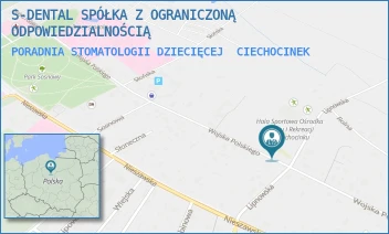 PORADNIA STOMATOLOGII DZIECIĘCEJ - S-DENTAL SPÓŁKA Z OGRANICZONĄ ODPOWIEDZIALNOŚCIĄ - WOJSKA POLSKIEGO 37,  CIECHOCINEK