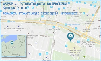 PORADNIA STOMATOLOGII DZIECIĘCEJ - WSPSP - "STOMATOLOGIA WOJEWÓDZKA" SPÓŁKA Z O.O. - ZDROWOTNA 6,  BYDGOSZCZ