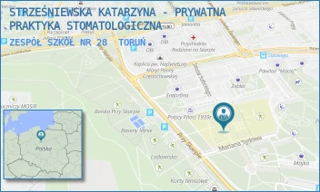 ZESPÓŁ SZKÓŁ NR 28 - STRZEŚNIEWSKA KATARZYNA - PRYWATNA PRAKTYKA STOMATOLOGICZNA - PRZY SKARPIE 13,  TORUŃ