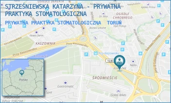 PRYWATNA PRAKTYKA STOMATOLOGICZNA - STRZEŚNIEWSKA KATARZYNA - PRYWATNA PRAKTYKA STOMATOLOGICZNA - PRZY KASZOWNIKU 43D,  TORUŃ
