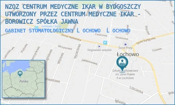 GABINET STOMATOLOGICZNY ĹOCHOWO - NZOZ CENTRUM MEDYCZNE IKAR W BYDGOSZCZY UTWORZONY PRZEZ CENTRUM MEDYCZNE IKAR - BOROWICZ SPÓŁKA JAWNA - WIERZBOWA 2,  ĹOCHOWO