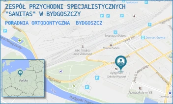 PORADNIA ORTODONTYCZNA - ZESPÓŁ PRZYCHODNI SPECJALISTYCZNYCH "SANITAS" W BYDGOSZCZY - UNII LUBELSKIEJ 15,  BYDGOSZCZ