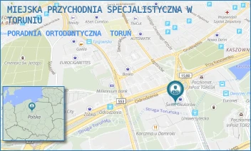 PORADNIA ORTODONTYCZNA - MIEJSKA PRZYCHODNIA SPECJALISTYCZNA W TORUNIU - UNIWERSYTECKA 17,  TORUŃ