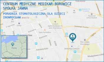 PORADNIA STOMATOLOGICZNA DLA DZIECI - CENTRUM MEDYCZNE MEDIKAR-BOROWICZ SPÓŁKA JAWNA - ANDRZEJA 15,  INOWROCŁAW