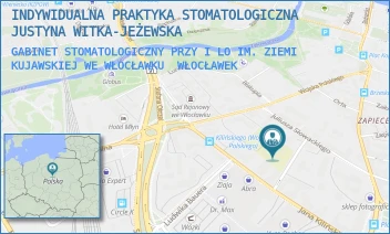 GABINET STOMATOLOGICZNY PRZY I LO IM. ZIEMI KUJAWSKIEJ WE WŁOCŁAWKU - INDYWIDUALNA PRAKTYKA STOMATOLOGICZNA JUSTYNA WITKA-JEŻEWSKA - MICKIEWICZA 6,  WŁOCŁAWEK