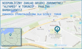 PORADNIA STOMATOLOGICZNA DLA DZIECI - NIEPUBLICZNY ZAKŁAD OPIEKI ZDROWOTNEJ "ALFAMED" W TORUNIU - PAULINA BARBASIEWICZ - IGNACEGO PADEREWSKIEGO 5/11,  TORUŃ