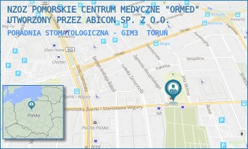 PORADNIA STOMATOLOGICZNA - GIM3 - NZOZ POMORSKIE CENTRUM MEDYCZNE "ORMED" UTWORZONY PRZEZ ABICON SP. Z O.O. - ŻWIRKI I WIGURY 49,  TORUŃ