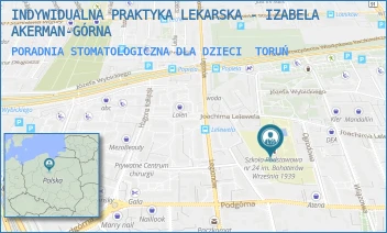 PORADNIA STOMATOLOGICZNA DLA DZIECI - INDYWIDUALNA PRAKTYKA LEKARSKA - IZABELA AKERMAN-GÓRNA - OGRODOWA 3/5,  TORUŃ