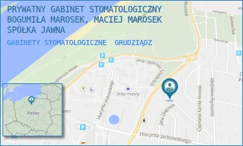 GABINETY STOMATOLOGICZNE - PRYWATNY GABINET STOMATOLOGICZNY BOGUMIŁA MAROSEK, MACIEJ MAROSEK  SPÓŁKA JAWNA - MORCINKA 14,  GRUDZIĄDZ