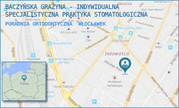 PORADNIA ORTODONTYCZNA - BACZYŃSKA GRAŻYNA - INDYWIDUALNA SPECJALISTYCZNA PRAKTYKA STOMATOLOGICZNA - REJA 4/6A,  WŁOCŁAWEK