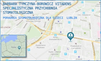 PORADNIA STOMATOLOGICZNA DLA DZIECI - BARBARA TYMCZYNA-BOROWICZ VITADENS SPECJALISTYCZNA PRZYCHODNIA STOMATOLOGICZNA - RACŁAWICKIE 44A./U1,  LUBLIN