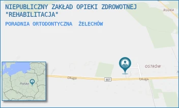 PORADNIA ORTODONTYCZNA - NIEPUBLICZNY ZAKŁAD OPIEKI ZDROWOTNEJ "REHABILITACJA" - DŁUGA 136F,  ŻELECHÓW