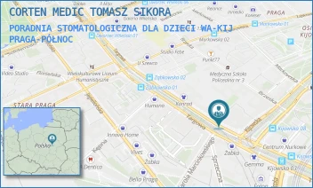 PORADNIA STOMATOLOGICZNA DLA DZIECI WA-KIJ - CORTEN MEDIC TOMASZ SIKORA - KIJOWSKA 1,  PRAGA-PÓŁNOC