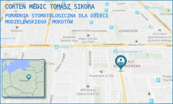 PORADNIA STOMATOLOGICZNA DLA DZIECI MODZELEWSKIEGO - CORTEN MEDIC TOMASZ SIKORA - ZYGMUNTA MODZELEWSKIEGO 58,  MOKOTÓW
