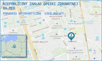 PORADNIA ORTODONTYCZNA - NIEPUBLICZNY ZAKŁAD OPIEKI ZDROWOTNEJ BA-MED - UL. KRZYŻOWA 2/8,  ŁÓDŹ-BAŁUTY