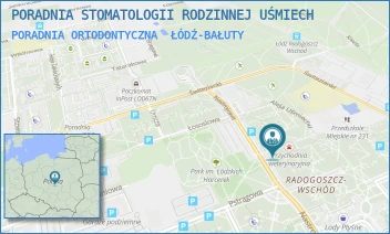 PORADNIA ORTODONTYCZNA - PORADNIA STOMATOLOGII RODZINNEJ UŚMIECH - UL. NASTROJOWA 26 BL. 208 26/208,  ŁÓDŹ-BAŁUTY