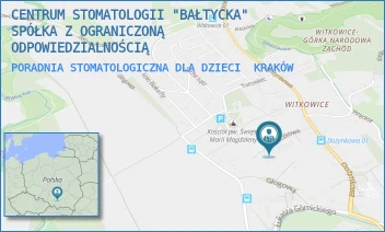 PORADNIA STOMATOLOGICZNA DLA DZIECI - CENTRUM STOMATOLOGII "BAŁTYCKA" SPÓŁKA Z OGRANICZONĄ ODPOWIEDZIALNOŚCIĄ - UL. PORZECZKOWA 3,  KRAKÓW