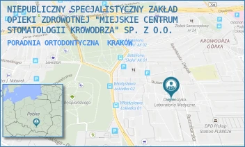 PORADNIA ORTODONTYCZNA - NIEPUBLICZNY SPECJALISTYCZNY ZAKŁAD OPIEKI ZDROWOTNEJ "MIEJSKIE CENTRUM STOMATOLOGII KROWODRZA" SP. Z O.O. - UL. RUSZNIKARSKA 17,  KRAKÓW