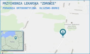 PORADNIA ORTODONTYCZNA - PRZYCHODNIA LEKARSKA "ZDROWIE" - 3 MAJA 4,  OLSZEWO-BORKI