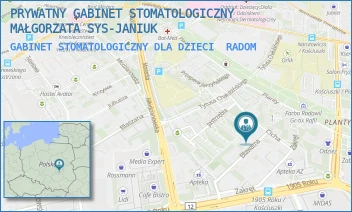 GABINET STOMATOLOGICZNY DLA DZIECI - PRYWATNY GABINET STOMATOLOGICZNY MAŁGORZATA SYS-JANIUK - BŁAWATNA 19/1,  RADOM