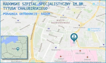 PORADNIA ORTODONCJI - RADOMSKI SZPITAL SPECJALISTYCZNY IM. DR TYTUSA CHAŁUBIŃSKIEGO - LEKARSKA 4,  RADOM