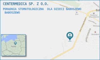 PORADNIA STOMATOLOGICZNA  DLA DZIECI BABOSZEWO - CENTERMEDICA SP. Z O.O. - JANA I ANTONIEGO BRODECKICH 6A,  BABOSZEWO