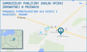 PORADNIA STOMATOLOGICZNA DLA DZIECI I MŁODZIEŻY - SAMODZIELNY PUBLICZNY ZAKŁAD OPIEKI ZDROWOTNEJ W PNIEWACH - 2A,  PNIEWY