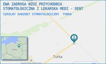 SZKOLNY GABINET STOMATOLOGICZNY - EWA ZADROGA NZOZ PRZYCHODNIA STOMATOLOGICZNA I LEKARSKA MEDI - DENT - 40,  TURKA