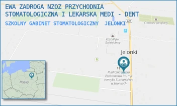 SZKOLNY GABINET STOMATOLOGICZNY - EWA ZADROGA NZOZ PRZYCHODNIA STOMATOLOGICZNA I LEKARSKA MEDI - DENT - 16,  JELONKI