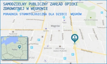 PORADNIA STOMATOLOGICZNA DLA DZIECI - SAMODZIELNY PUBLICZNY ZAKŁAD OPIEKI ZDROWOTNEJ W WĘGROWIE - MICKIEWICZA 5,  WĘGRÓW