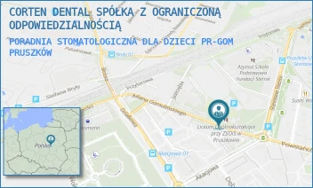 PORADNIA STOMATOLOGICZNA DLA DZIECI PR-GOM - CORTEN DENTAL SPÓŁKA Z OGRANICZONĄ ODPOWIEDZIALNOŚCIĄ - JULIANA GOMULIŃSKIEGO 2,  PRUSZKÓW
