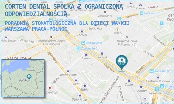 PORADNIA STOMATOLOGICZNA DLA DZIECI WA-KIJ - CORTEN DENTAL SPÓŁKA Z OGRANICZONĄ ODPOWIEDZIALNOŚCIĄ - KIJOWSKA 1,  WARSZAWA PRAGA-PÓŁNOC