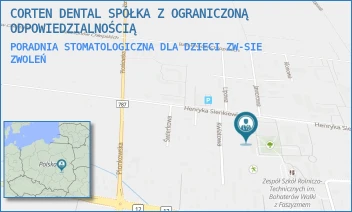 PORADNIA STOMATOLOGICZNA DLA DZIECI ZW-SIE - CORTEN DENTAL SPÓŁKA Z OGRANICZONĄ ODPOWIEDZIALNOŚCIĄ - SIENKIEWICZA 19,  ZWOLEŃ