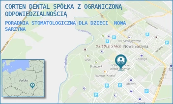 PORADNIA STOMATOLOGICZNA DLA DZIECI - CORTEN DENTAL SPÓŁKA Z OGRANICZONĄ ODPOWIEDZIALNOŚCIĄ - UL. KOMISJI EDUKACJI NARODOWEJ 5,  NOWA SARZYNA