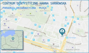 PORADNIA ORTODONTYCZNA - CENTRUM DENTYSTYCZNE HANNA SARNOWSKA - ARMII KRAJOWEJ 1A, PŁOCK