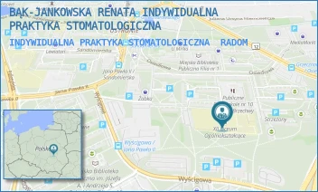 INDYWIDUALNA PRAKTYKA STOMATOLOGICZNA - BĄK-JANKOWSKA RENATA INDYWIDUALNA PRAKTYKA STOMATOLOGICZNA - OSIEDLOWA 36,  RADOM