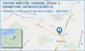 PORADNIA STOMATOLOGICZNA DLA DZIECI - CENTRUM MEDYCZNE PANORAMA SPÓŁKA Z OGRANICZONĄ ODPOWIEDZIALNOŚCIĄ - STARY RYNEK 2,  RADZYMIN