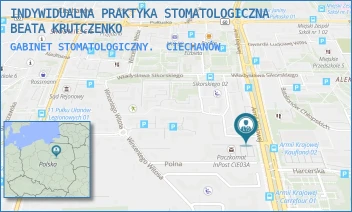GABINET STOMATOLOGICZNY. - INDYWIDUALNA PRAKTYKA STOMATOLOGICZNA BEATA KRUTCZENKO - ARMII KRAJOWEJ 18A,  CIECHANÓW
