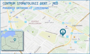 PORADNIA ORTODONCJI - CENTRUM STOMATOLOGII DENT - MED - KRÓLOWEJ JADWIGI 2/U2,  LEGIONOWO