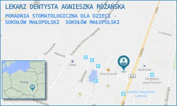 PORADNIA STOMATOLOGICZNA DLA DZIECI - SOKOŁÓW MAŁOPOLSKI - LEKARZ DENTYSTA AGNIESZKA RÓŻAŃSKA - UL. LUBELSKA 41,  SOKOŁÓW MAŁOPOLSKI